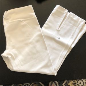 Lululemon White crop leggings